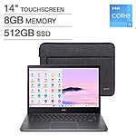 Costco Members: Acer Chromebook Plus Laptop: i3-N305, 14" 1080p, 8GB RAM, 512GB SSD $250 + $15 S/H