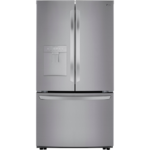LG 29-cu ft French Door Refrigerator with Ice Maker and Water dispenser (Printproof Platinum Silver) ENERGY STAR Lowes.com - $836