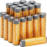 Amazon Basics 20 Pack AA Alkaline High-Performance Batteries, 1.5V [Subscribe &amp; Save] $8.16