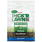 12-Lb Scotts Turf Builder Thick'r Lawn Grass Seed, Fertilizer, & Soil Improver $15 (Select Locations)