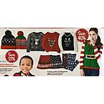 AAFES Black Friday: Entire Stock Misses', Juniors' and Young Men's Ugly Christmas Sweaters and Christmas Novelty Apparel - 40% Off