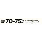 Kohl's Black Friday: Entire Stock Fine Jewelry - 70-75% Off