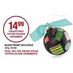 Belk Black Friday: Entire Stock Coton Colors Ornaments - 60% Off