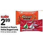 Meijer Black Friday: Hershey's or Reese's Holiday Bagged Candy for $2.99