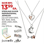 Footnotes Sterling Silver Inspirational Jewelry for $13.99