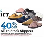 Farm and Home Supply Black Friday: Entire Stock Slippers: Muk Luks, Western Chief, Gold Medal &amp; More - 40% off