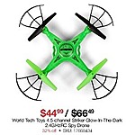 Overstock Black Friday: World Tech Toys 4.5-Channel Striker Glow-in-the-Dark 2.4GHz RC Spy Drone for $44.99
