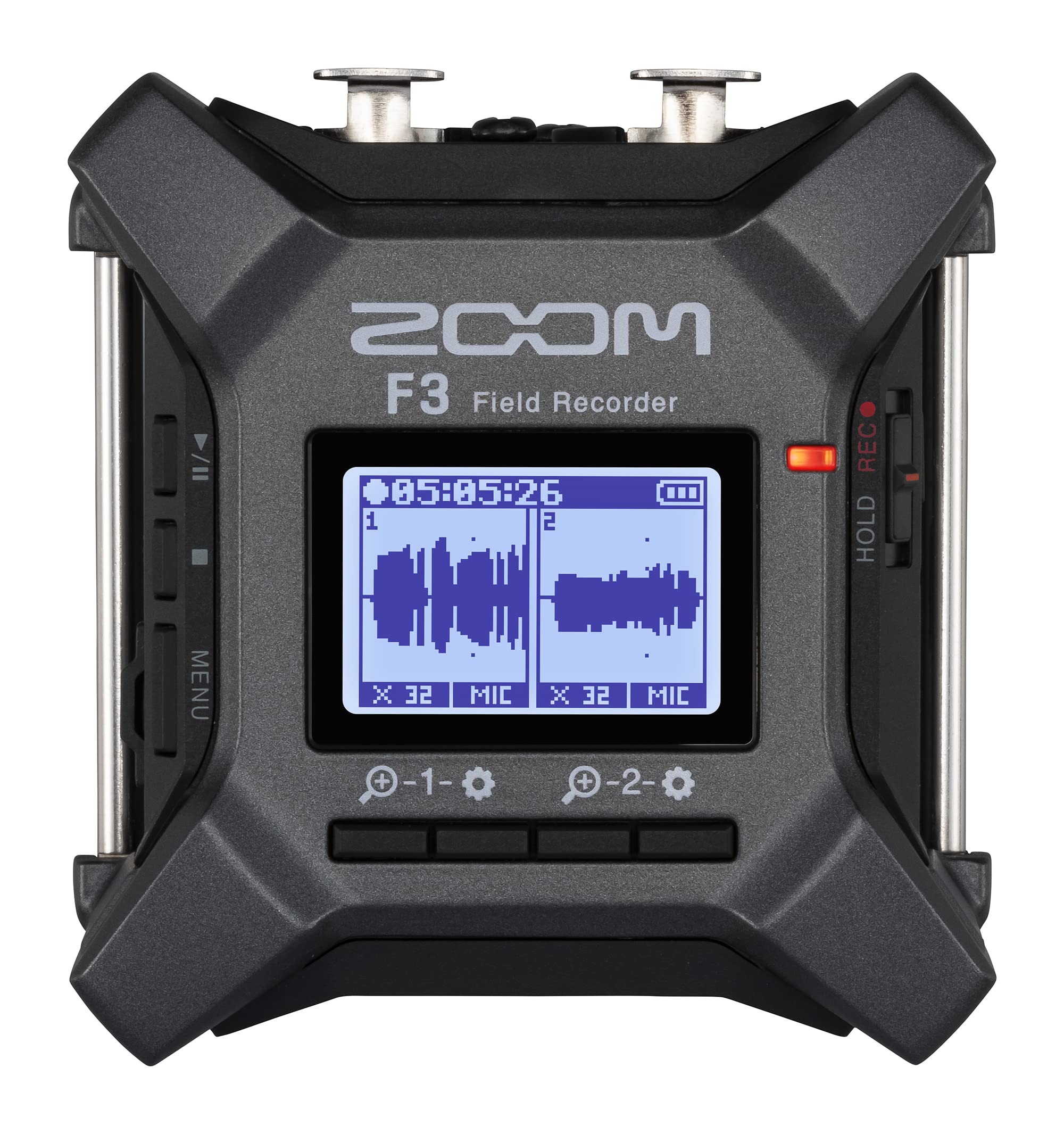 Zoom F3 Professional Field Recorder, 32-bit Float Recording, 2 Channel Recorder, Dual AD Converters, 2 Locking XLR/TRS Inputs, Battery Powered, Wireless Control - $267