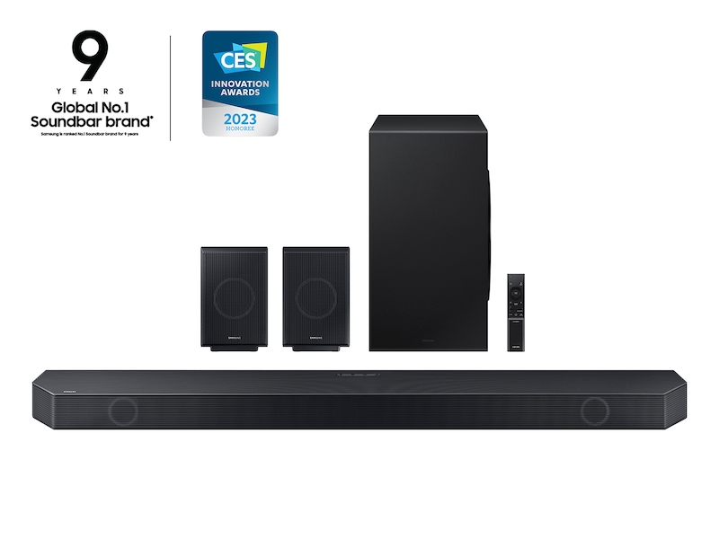 Samsung Q-series 11.1.4 ch. Wireless Dolby ATMOS Soundbar Q990C - $700