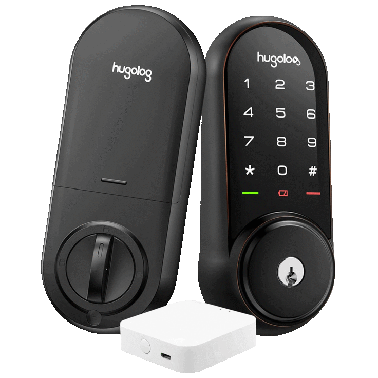 Hugolog Touchscreen Smart Lock Deadbolt & Wi-Fi Gateway - $45
