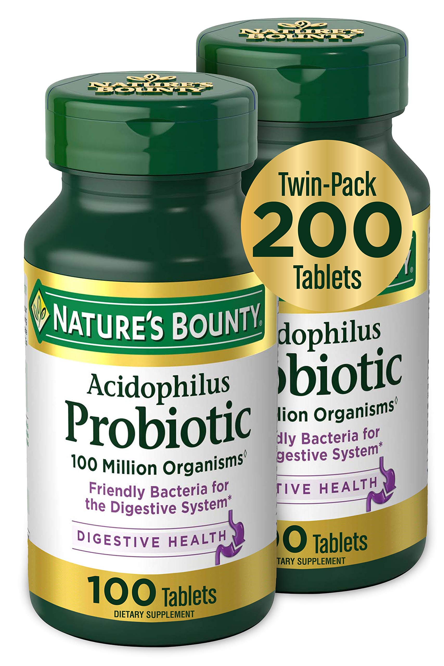 Nature's Bounty Acidophilus Probiotic, Twin pack $10.99