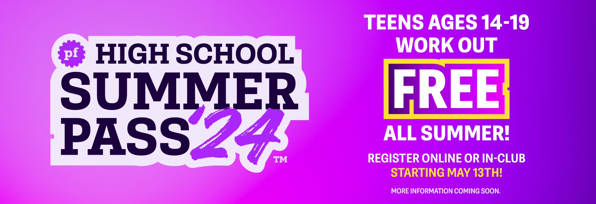 Free Access to Fitness for High School Students