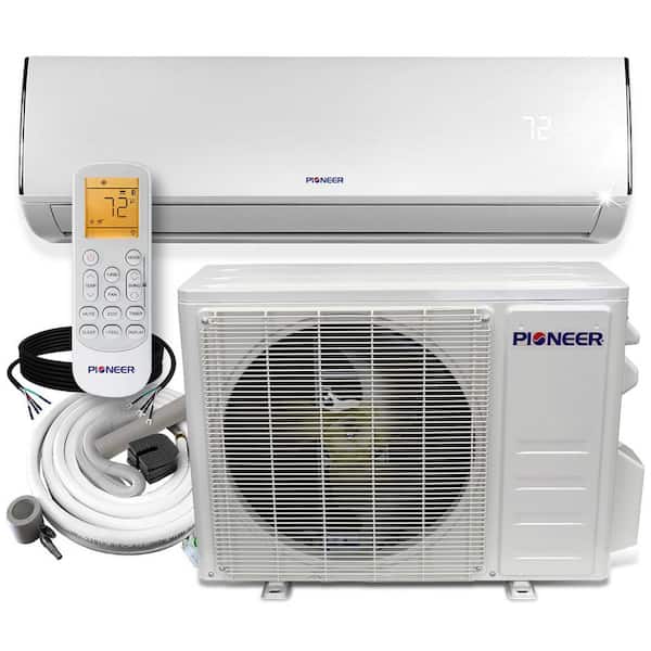 Low-Ambient 12,000 BTU 1 Ton 19 SEER Ductless Mini Split Wall Mounted Inverter Air Conditioner with Heat Pump 208/230V $652