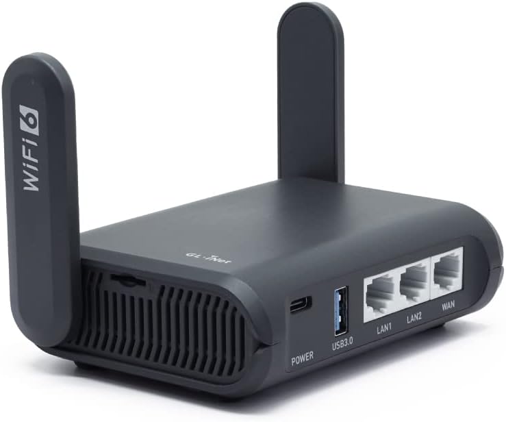 GL.iNet GL-AXT1800 (Slate AX) Pocket-Sized Wi-Fi 6 Gigabit Travel Router $102.90 - Amazon.com