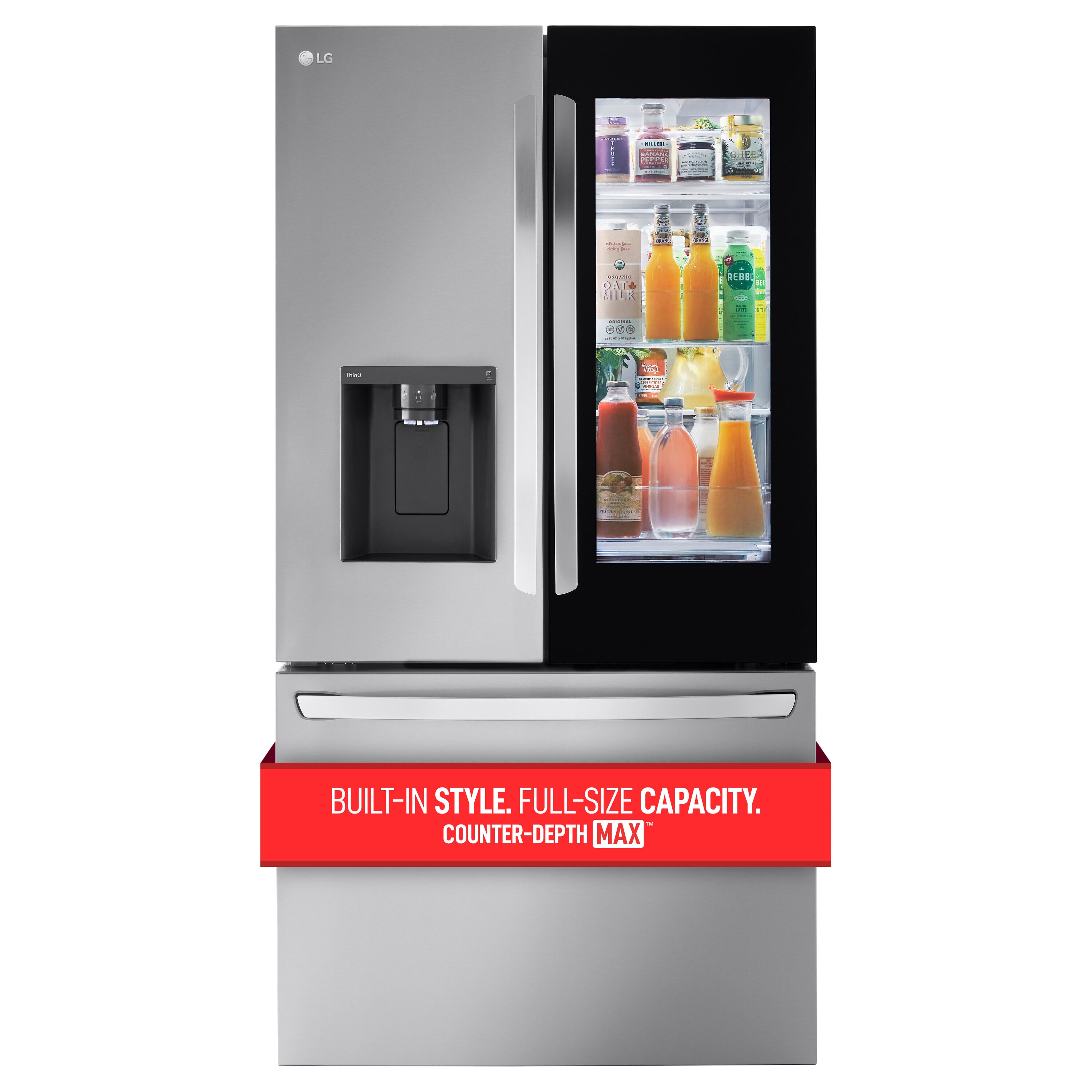 Ymmv clearance lg counter depth max instaview 25 5 cu ft smart french