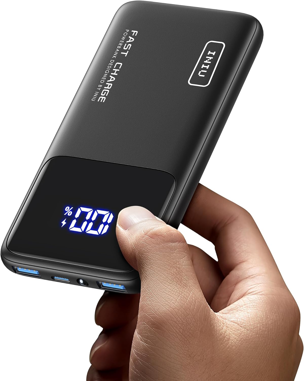 Limited-time deal: INIU Portable Charger, Slimmest Fast Charging 10000mAh USB C in/Out Power Bank, 22.5W PD3.0 QC4+ Battery Pack, Portable Phone Charger for iPhone 15 14 - $13