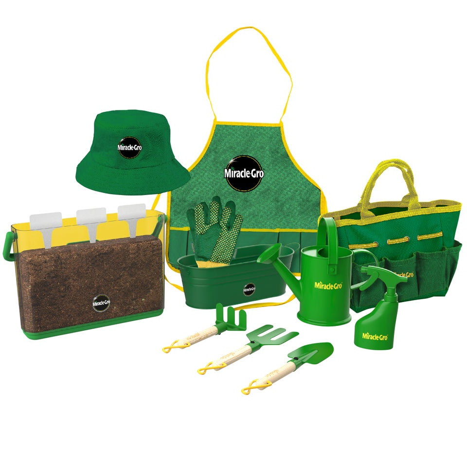 Miracle-Gro Kids' Garden Tool Set with Flower & Vegetable Seeds $9.97