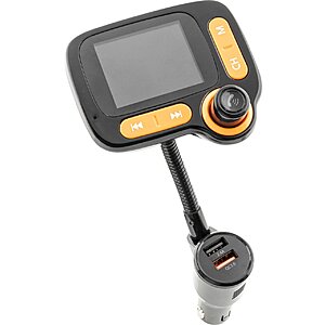 iSimple Bluetooth 5.0 FM Car Transmitter with Expandable Arm for
