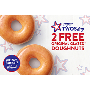 Krispy Kreme celebrates 'Doughmocracy' with two free original glazed doughnuts on March 5