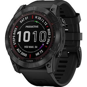 Garmin fenix 7X 51 mm Sapphire Solar GPS Smartwatch (Black DLC Titanium) $540 + Free Shipping