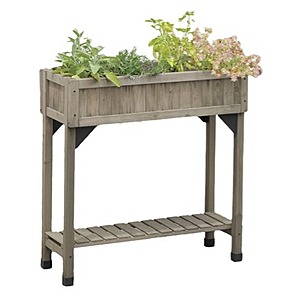Vegtrug 4-Pocket Slimline Cedar Herb Garden Planter (Grey or Sage Green)  + Free Shipping w/ Prime