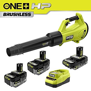RYOBI ONE+ 18V HIGH PERFORMANCE Kit w/ (2) 4Ah + 2Ah Batteries, + Whisper series blower + Free Shipping [$199] [expires 5/14]