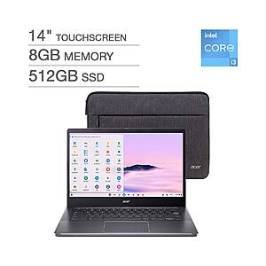 Costco Members: Acer Chromebook Plus Touch Laptop: i3 N305, 14" 1080p, 8GB RAM, 512GB SSD $240 +$15 S/H $255