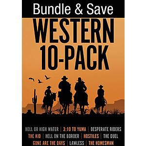 10-Film Western Collection Pack (Digital HDX Films) 