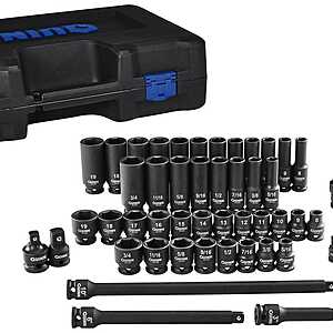 QUINN 3/8 in. Drive SAE and Metric Master Impact Socket Set, 48-Piece $59.4