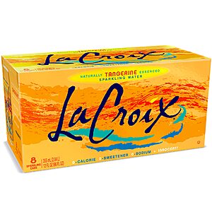 LaCroix Sparkling Water, Limoncelleo or  Tangerine and more flavors, 12 Fl Oz (pack of 8)  $2.98 PRIME SHIPPED