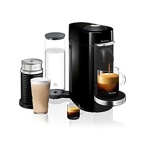 Nespresso VertuoPlus Deluxe by De'Longhi w/ Aeroccino Milk Frother 0 + Free Shipping