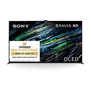 $3498*: 77&Prime; Sony QD-OLED BRAVIA XR A95L Series 4K Ultra HD TV at Amazon