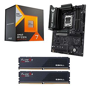 Micro Center: Ryzen 7 7800X3D, ASUS B650E-E TUF ATX, 32GB G.Skill DDR5 6000 Bundle $580 + Free Store Pickup