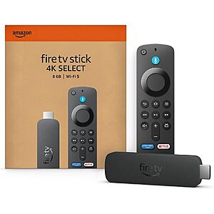 YMMV Amazon Fire TV Stick 4K Select (newest model) $9.99 with clip coupon, free shipping with prime
