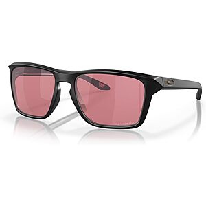 Oakley Mens OO9448 Sylas Rectangular Sunglasses,Matte Black/Prizm Dark Golf,60 mm $80
