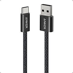 3.3' Anker Zolo USB A to USB C CarPlay Cable (Black) $7