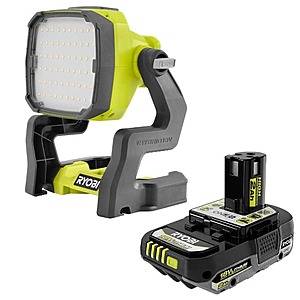 Ryobi ONE+ 18V Hybrid LED Work Light w/ 2Ah HP Battery $50 + Free Shipping