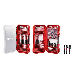 100-Piece Milwaukee SHOCKWAVE Impact-Duty Alloy Steel Screw Driver Bit & 3-Piece Socket Adapter Set $34.97 + Free Shipping