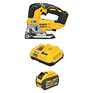 20V MAX XR Lithium-Ion Cordless Brushless Jigsaw with 20V/60V MAX FLEXVOLT 9. 0Ah Battery and Charger $229