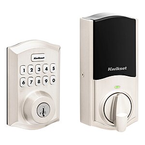 Kwikset HomeConnect 620 Traditional Satin Nickel Smart Keypad Electronic Deadbolt Lock ft. SmartKey Security one_size | 98935-001 $59.57. YMMV