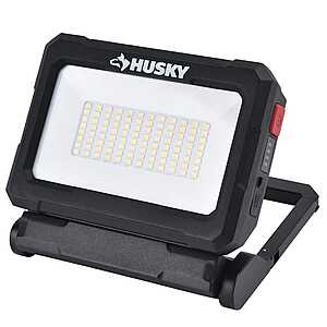 $19.88 HOME DEPOT 2500 Lumens Dual Power Rechargeable Battery or Solar Powered LED Work Light Free Pick Up or delivery