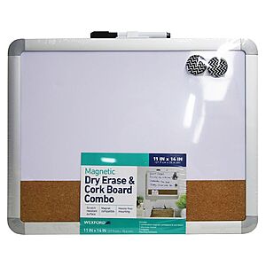 $2.29 WALGREENS CLEARANCE (YMMV) Wexford Dry Erase Board 11.42x0.63x13.74 in, 1.0 EA  FPU at $10+