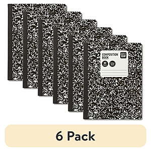 6-Pk Pen+Gear 80-Sheet College Ruled Composition Books
