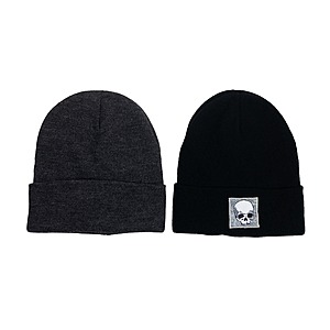 2-Pack Men's Berkshire Beanie Style Hats (Skull) $1.40