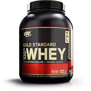Optimum Nutrition 5 lb Gold Standard 100 Percent Whey Protein, Chocolate and Vanilla $56.99