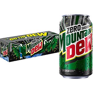 Mountain Dew Zero Sugar Soda, 12oz Cans (12 Pack) x 3 $11.13 ($3.71 each)