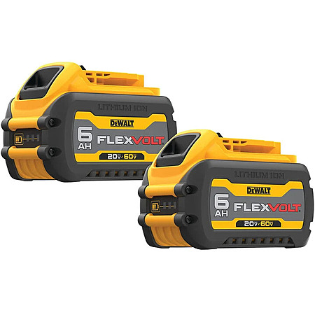 DEWALT FLEXVOLT 20V/60V 6Ah (2 Pack) - $162