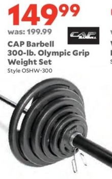 olympic weight 300 lb cap barbell friday academy grip sports