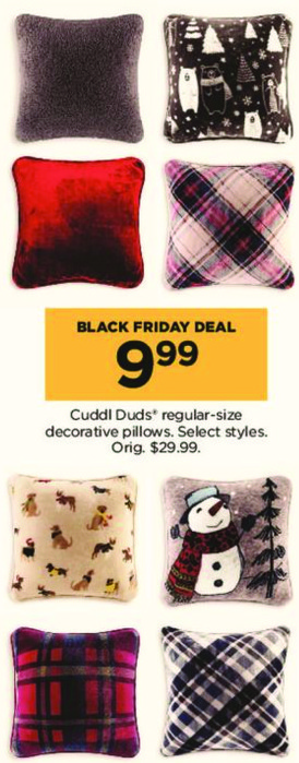 Kohl S Black Friday Select Cuddl Duds Regular Size Decorative