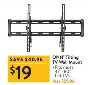 Walmart Black Friday: ONN Tilting TV Wall Mount for $19.00 - www.semadata.org